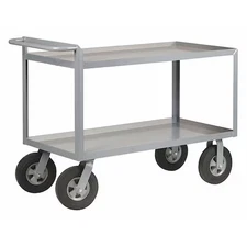 Utility Cart With Lipped Metal Shelves,  Steel,  1, 500 Lb Load Capacity,  2