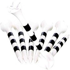 New Pride Evolution 2 3/4" Plastic Golf Tees 100 count White/Black