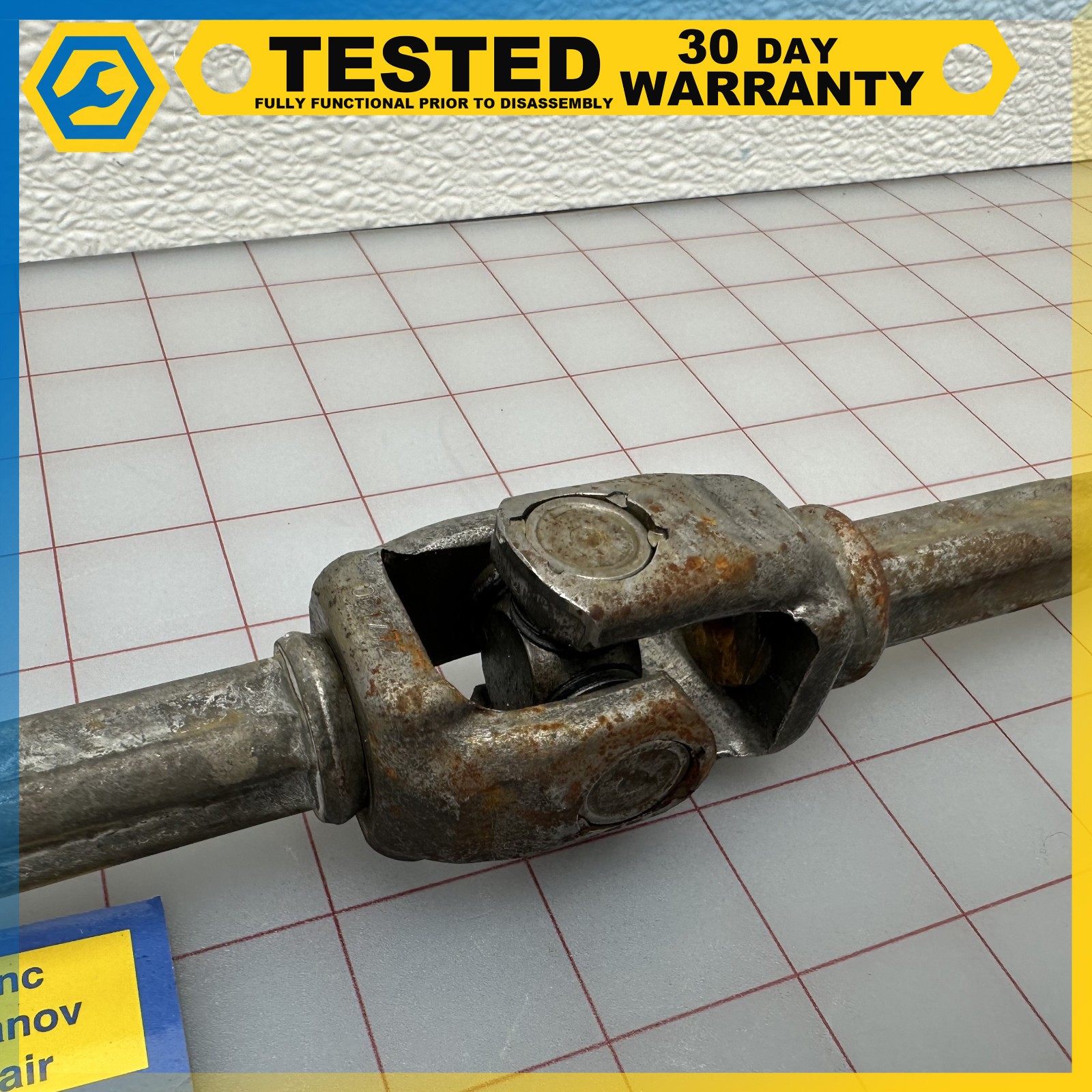 06-12 BENTLEY Flying Spur LOWER STEERING COUPLING FLEX SHAFT ROD JOINT OEM