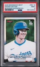 2025 BOWMAN'S BEST BOWMAN SHOWPIECES #BS-12 SHOHEI OHTANI PSA 9