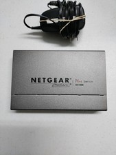 Netgear GS108Ev2 ProSafe Plus 8 Gigabit Ethernet Switch FREE SHIP TESTED AC ADAP