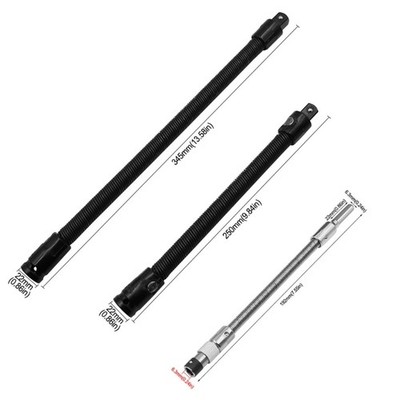 1/2 Flexible Shaft Extension Bar Extender Torque Socket Ratchet Spanner Electric