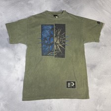 Vintage 90s Prince Tennis Gear T Shirt USA Made, Green Medium, single stitch