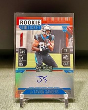 2024 Contenders Jatavion Sanders Rookie Ticket Variation *On Card* Auto Red Zone