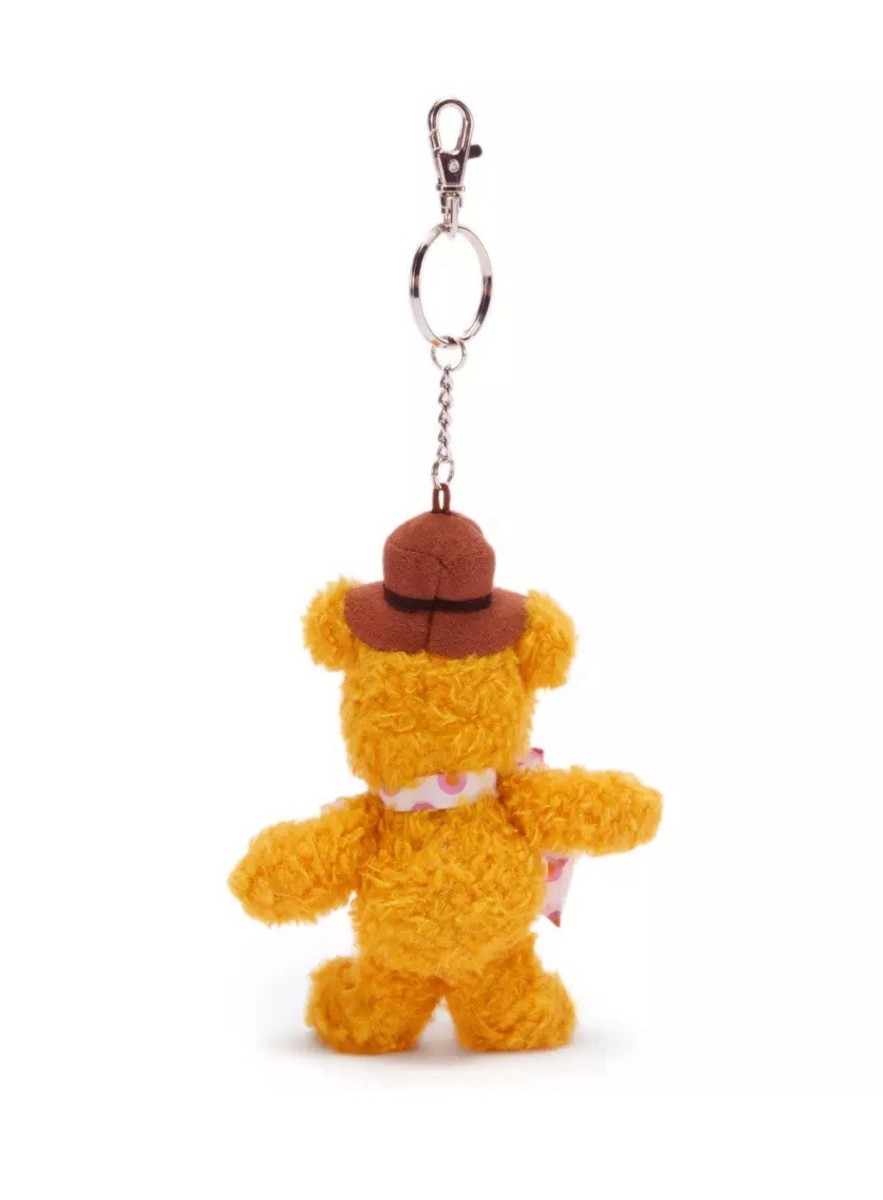 2026 Disney Parks The Muppets Fozzie Bear Plush Bag Charm Keychain
