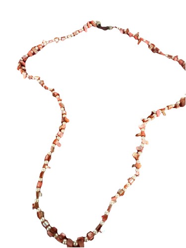 Handmade Beaded Eyeglass Chain Holder Necklace Pink Coral &Pearl Eyeglasses Cord