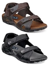 NUNN BUSH Mens Cool, Comfortable 3 Strap Sand...