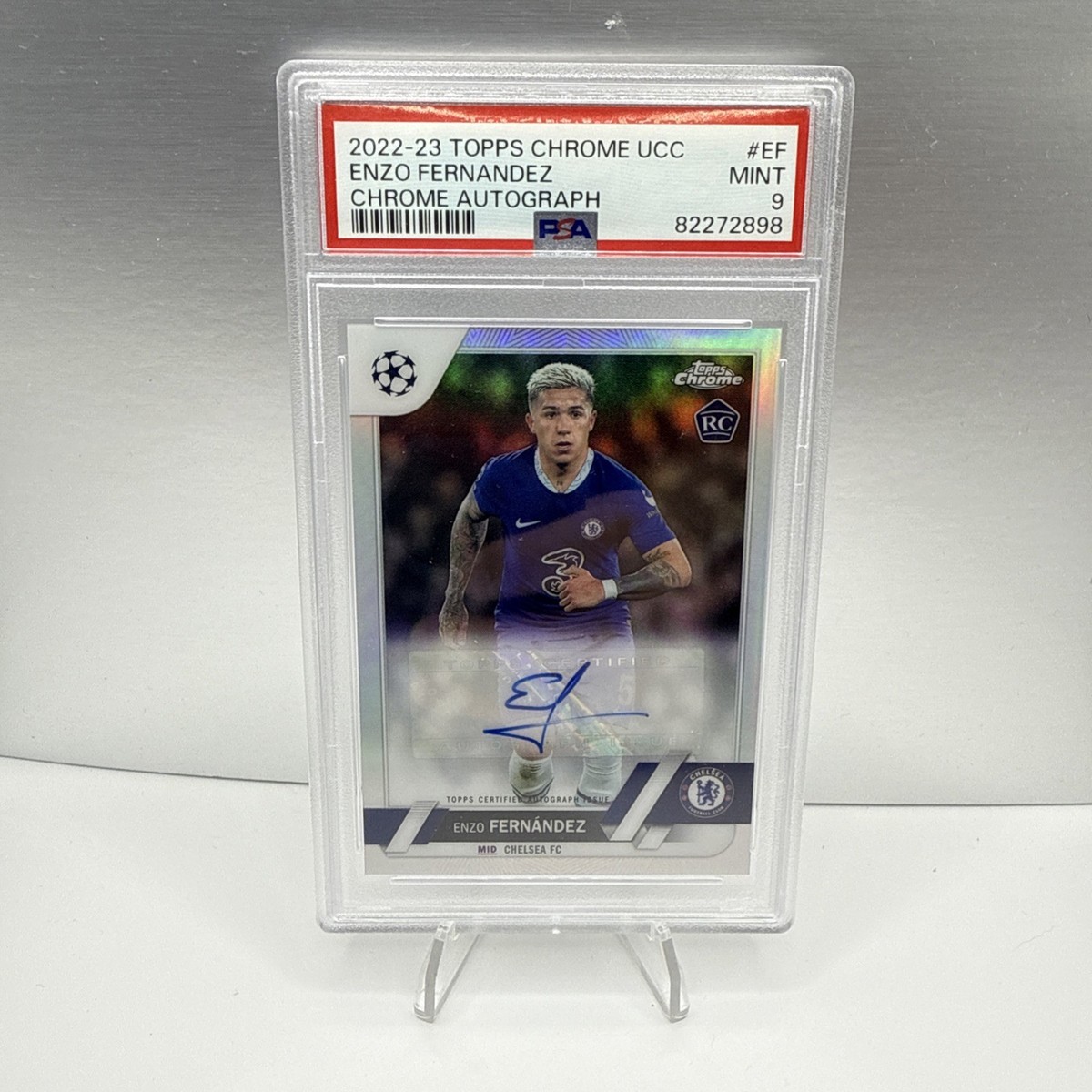 し*ん様 Topps Chrome ENZO FERNANDEZ サイン　aut 2022-23 Topps Chrome UEFA Enzo Fernandez Rookie Auto