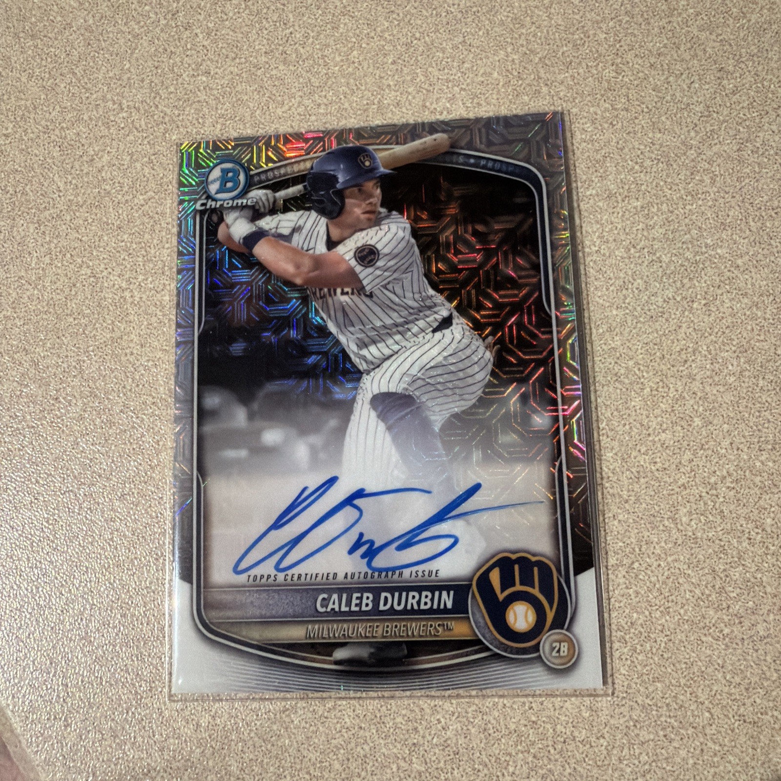 2025 Bowman - Chrome Prospect Mega Box Autographs Caleb Durbin #BMA-CDU (RC)