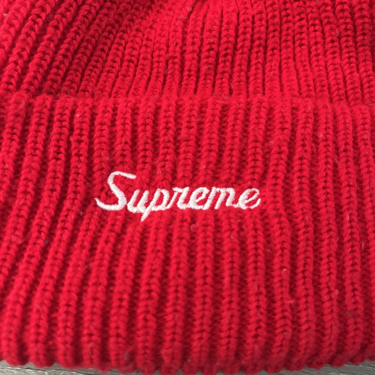 Supreme 23AW Loose Gauge Beanie Knit Cap, Acrylic, red, Supreme | eBay