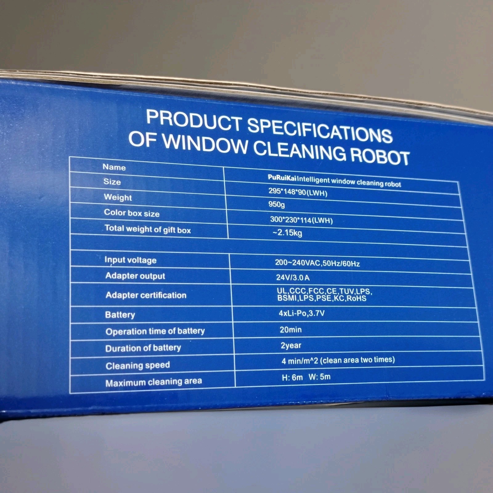 robot nettoyeur vitres automatique – vue détaillée