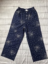 NWT anthropologie Womens Wren boxer sleep pajama pants Dark Navy Stars Sz XS