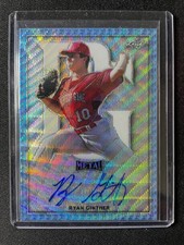 2020 Leaf Perfect Game Ryan Ginther Platinum Metal Wave Autograph #1/1 Vandy!!!