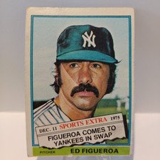 1976 Ed Figueroa #27T Topps Traded Yankees Vintage MLB Baseball Card