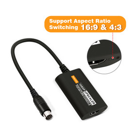 Sega Saturn HDMI Adapter S Video To HDMI 1080P Converter for Retro Game Console