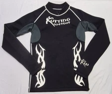 Kutting Weight Black & White Neoprene Long Sleeve Sauna Shirt Men's Size XS New