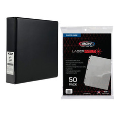 BCW LASERWELD 9 Pocket Pages 50pk  2" Album Black Archival Trading Cards