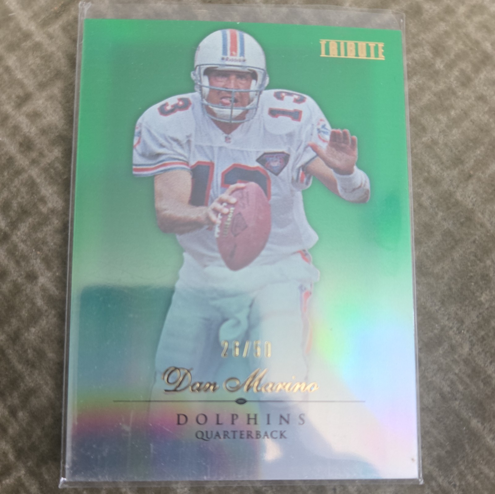 DAN MARINO Miami Dolphins 2010 Topps Tribute #22 26/50  NFL HOF Legend