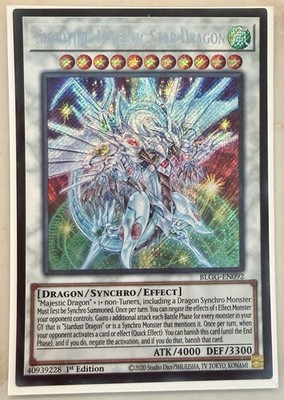 YUGIOH BLGG-EN092 Shooting Majestic Star Dragon Secret Rare 1st Edition NM