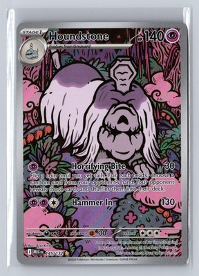 Houndstone 145/132 Illustration Rare Mega Evolution Pokemon Near Mint