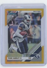 2019 Panini Donruss Todd Gurley II #139 Press Proof Gold Die-Cut /25 Rams