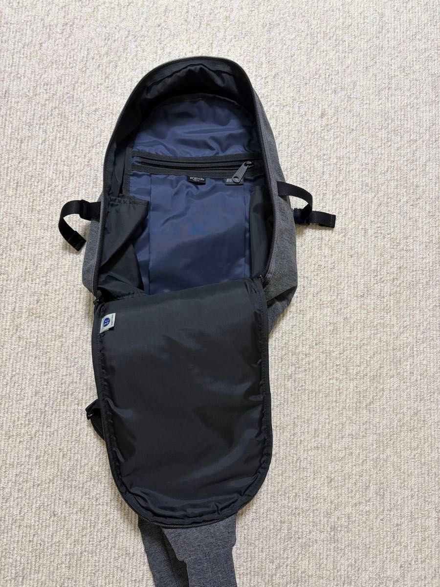 PORTER FUNCTION Sling Bag Black 10 Nylontote USED - image 4