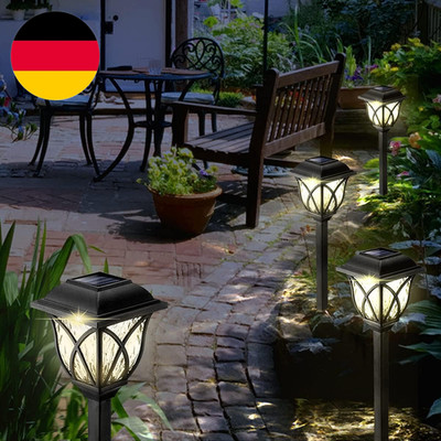 Solarleuchten Garten, 6 Stück LED Warmweiß Solar Gartenleuchte Für Außen Mit IP4