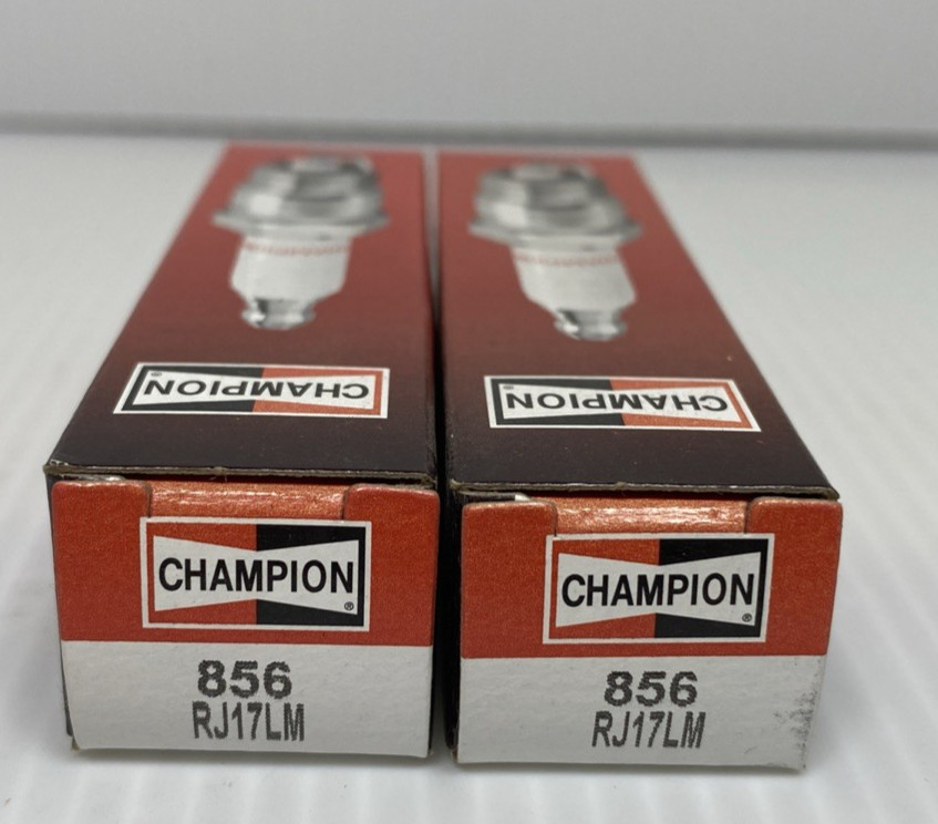Lot of 2 Champion Copper Plus Spark Plugs 856 RJ17LM