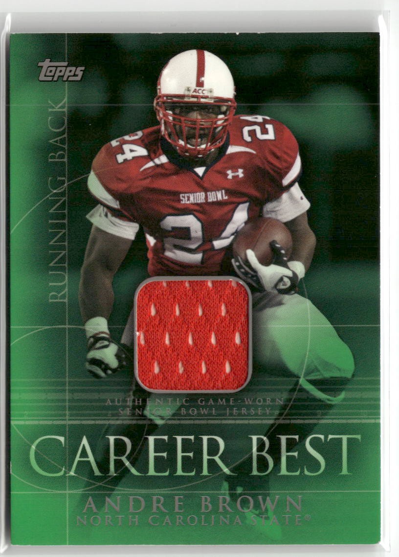 Andre Brown Topps Career Best Jerseys #CBRAB Platinum