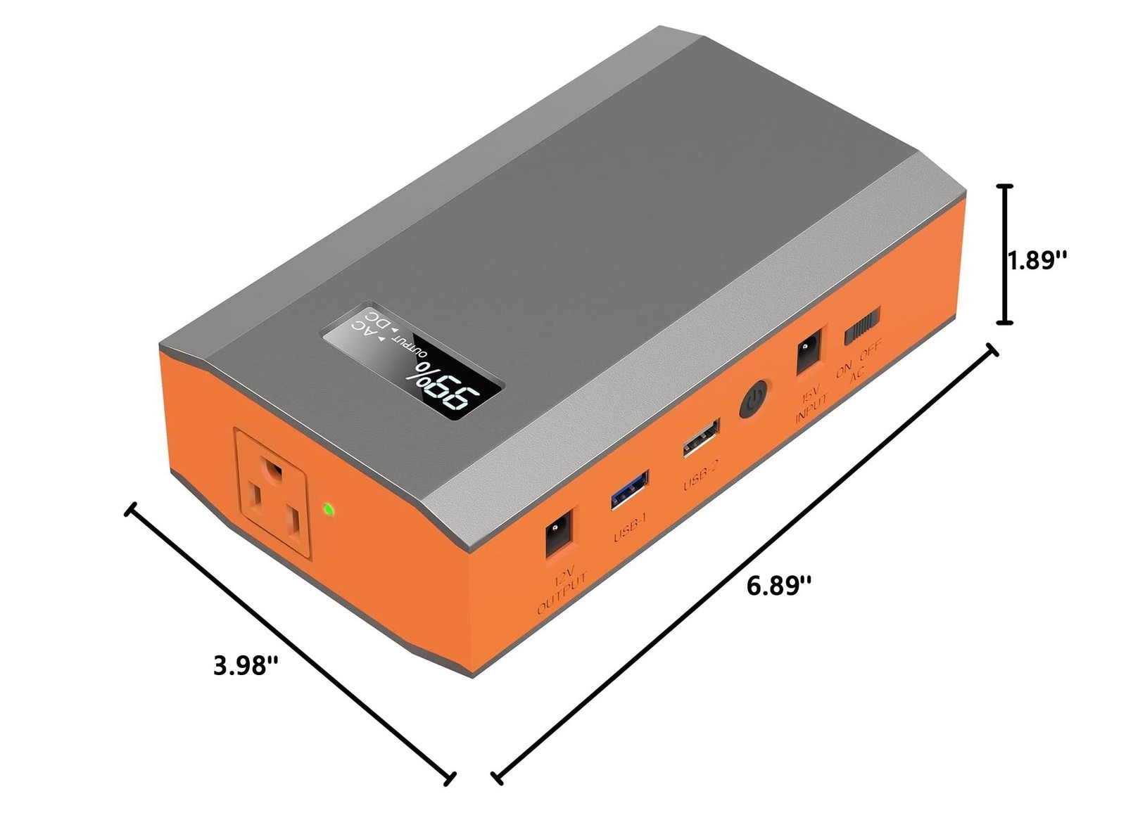 Portable Power Bank with AC Outlet, 65W 110V Portable Laptop Charger Battery ...