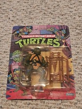 LEONARDO 1988 Playmates Teenage Mutant Ninja Turtles 10 Back MOC