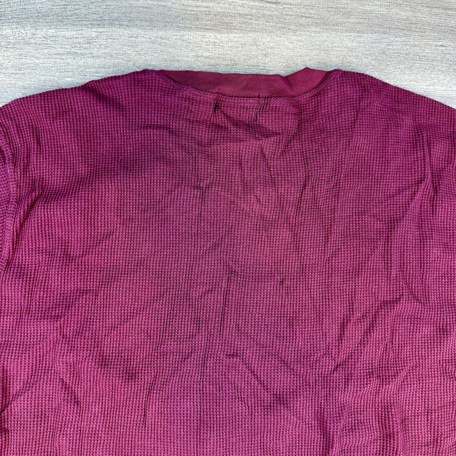 NWT Vtg Polo Jeans Company Ralph Lauren Thermal Waffle Knit Crew Neck LS thumbnail 7