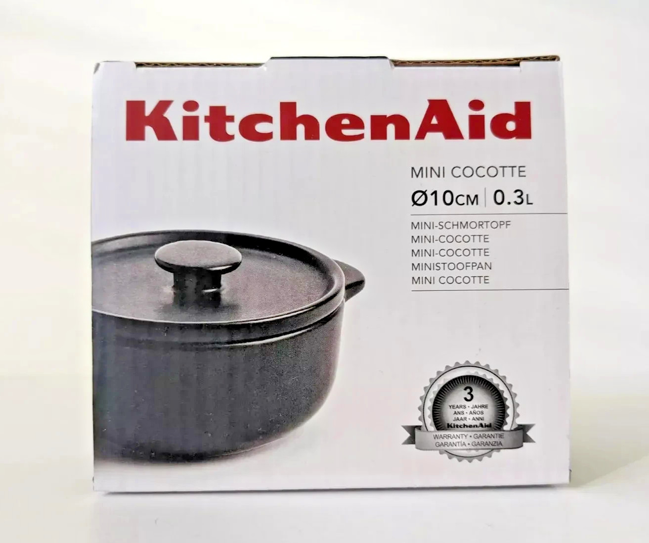 Mini Cocotte by KitchenAid 10cm 300ml Mini Casserole Pot & Lid, new and boxed