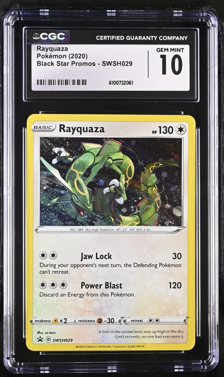 rayquaza v bccg 10 graded card slab Rayquaza VMAX TG20/TG30 main image 0