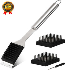 16.5  Grill Brush and Scraper with 2 Brush Replacements  1 Screwdriver Wire BBQ