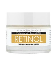 New Advanced Clinicals, Retinol, Wrinkle Rewind Cream, 74ml Aus Stock