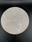 Vintage Frankoma Seals of Five Civilized Tribes of Oklahoma Trivet White