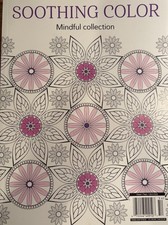 Adult Coloring Book  Soothing Color Mindful Collection NEW