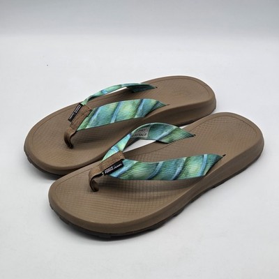 Chaco Perrin James Green Flip Flop Sandals Size 9 Sample Men's 