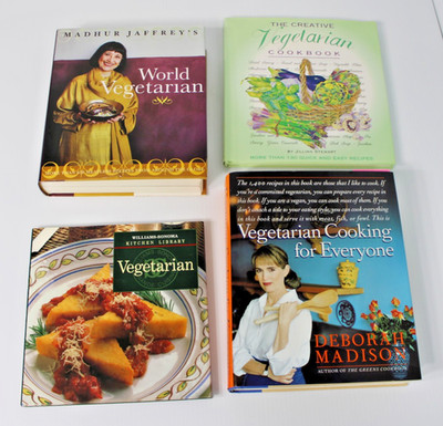 4 Healthy Cookbooks: Vegetarian Cooking For Everyone, World Vegetarian, 1990s