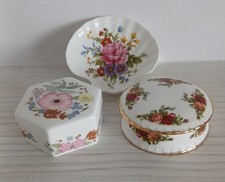 China Trinket Box Bundle - Wedgewood/Royal Albert/Royal Stafford