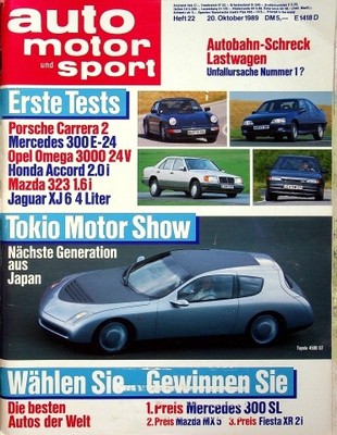 3) Auto Motor Sport AMS 22/1989 - Mercedes 300 E-24 mit - Saab 9000i 2.3-16 mit