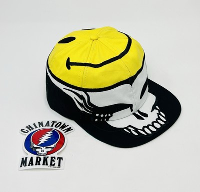 Chinatown Market x Grateful Dead Collaboration Skull & Smiley Face SnapBack Hat 