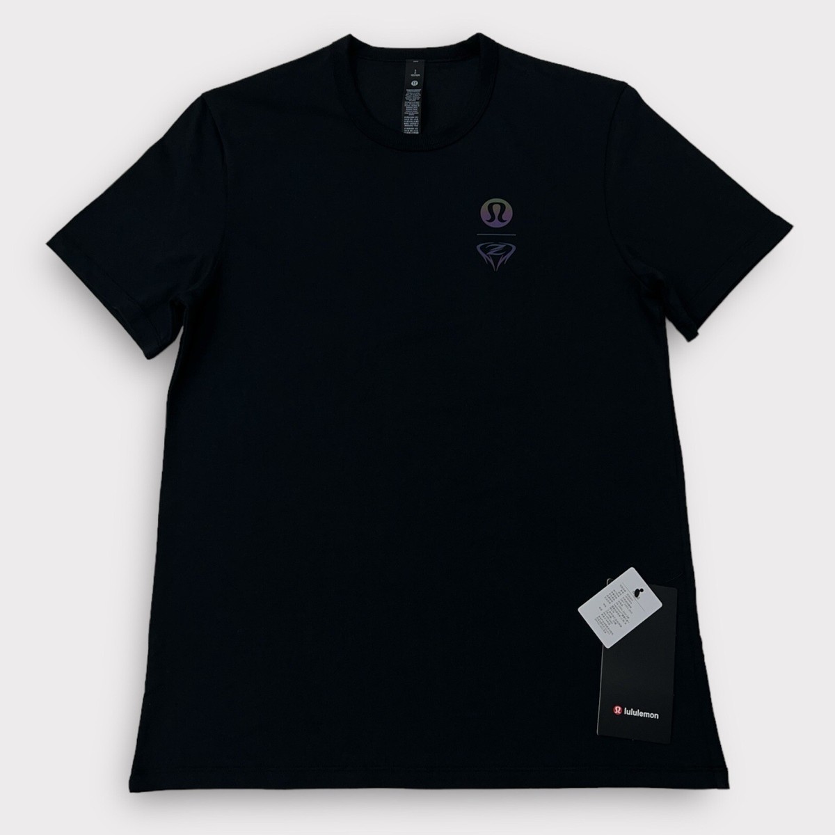 lululemon - 新品 lululemon ロゴ Tシャツ ブラック L Lululemon Men's Short Sleeve Graphic Logo T-Shirt In Black