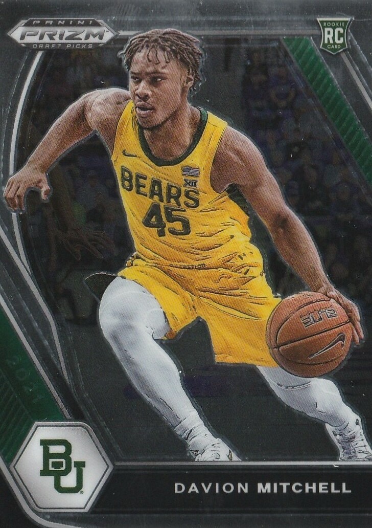 2021 Prizm Draft Picks Davion Mitchell Silver Prizm Rookie Card RC #13 Kings
