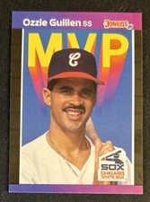 1989 Donruss Ozzie Guillen MVP Error Baseball Card #BC-23 White Sox SS VG O/C
