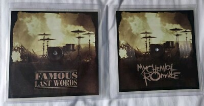 MY CHEMICAL ROMANCE FAMOUS LAST WORDS VINYL SQUARE PIC DISCS 2 SET