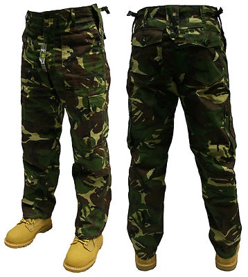 CAMOUFLAGE FORÊT ARMÉE PANTALON CARGO COMBAT 30 32 34 36 38 40 42 44 46 48 50 - Photo 1/3