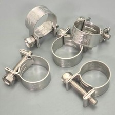 Mini Hose Clips 304 Stainless Steel Hose Pipe Fuel Clamps Petrol Diesel Line