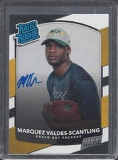 MARQUEZ VALDES SCANTLING 2018 PANINI ROOKIE PREMIER NEXT DAY ON CARD AUTO RC